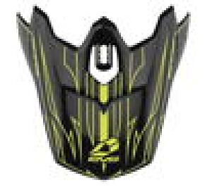 EVS EVS T3 Pinner Visor - Black/ Hiviz Yellow - H16T3P-VSBKHVY