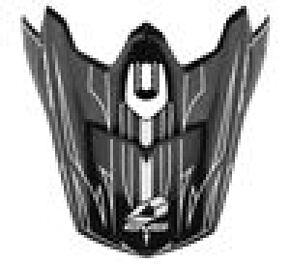 EVS EVS T3 Pinner Visor - Matte Black/White - H16T3P-VSMBKW