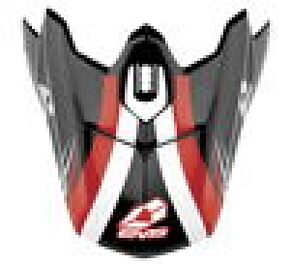 EVS EVS T3 Works Visor - Black/White/Red - H16T3W-VSBKWR