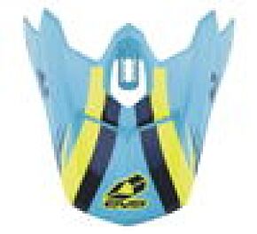 EVS EVS T3 Works Visor - Blue/Hiviz/Yel - H16T3W-VSBUHVY
