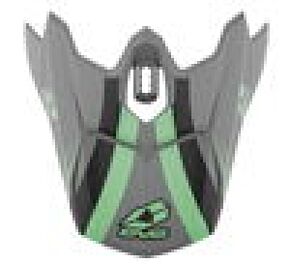 EVS EVS T3 Works Visor - Matte Grey/Green/Black - H16T3W-VSMGYGNBK