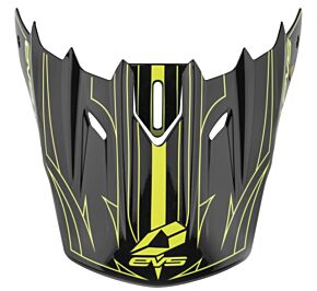 EVS EVS T5 Pinner Visor - Black/Hiviz Yellow - H16T5P-VSBKHVY