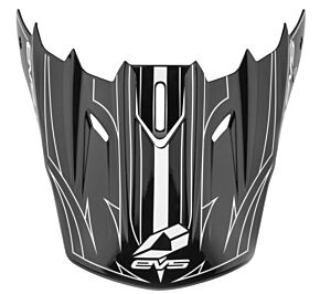 EVS EVS T5 Pinner Visor - Matte Black/White - H16T5P-VSMBKW