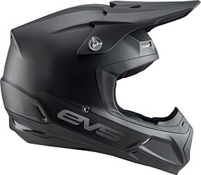 EVS EVS T5 Solid Helmet Matte Black - Medium - HE20T5S-BK-M