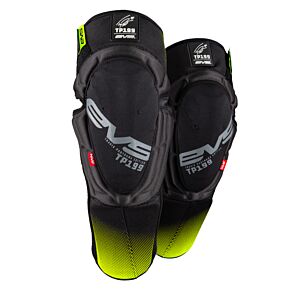 EVS EVS TP199 Knee/Shin Guard Pair Black/Hi Viz - Large/XL - TP199K-BKHV-L/XL
