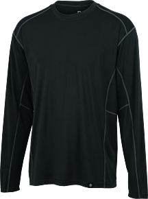FIRSTGEAR FIRSTGEAR Base Layer Shirt Lightweight Long-Sleeve Dark Grey - 2XL - 527590