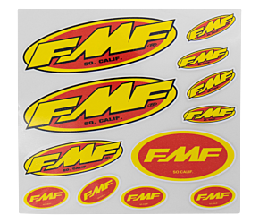 FMF RACING FMF Racing 5In Jersey Sticker (Yel/Red) (50 Pack) - 012498