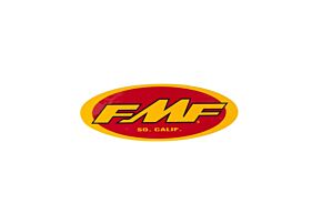 FMF RACING FMF Racing 5In Oval Sticker (Yel/Red) (Individual) - 010592