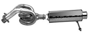 Gibson Gibson 04-07 Yamaha YXR66F Rhino 660 Base Single Exhaust - Stainless - 96002