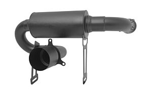Gibson Gibson 17-20 Can-Am Maverick X3 Turbo Base 2.5in Single Exhaust - Black Ceramic - 98032