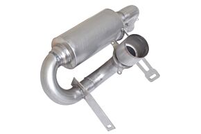 Gibson Gibson 17-20 Can-Am Maverick X3 Turbo Base 2.5in Single Exhaust - Stainless - 98031