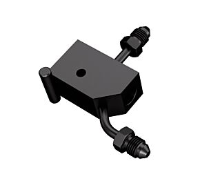 Goodridge Goodridge 00-06 Harley-Davidson Softail Models Rear Brake Switch Holder - Black - PMCHD-020ZBK