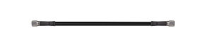 Goodridge Goodridge 14in Universal Brake Line Assembly w/SS Fittings & Black Hose - 30314TC-BK