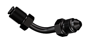 Goodridge Goodridge 18+ Harley-Davidson Softail Models Front ABS Adaptor - Black - PMCHD-032ZBK