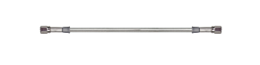 Goodridge Goodridge 19in Universal Brake Line Assembly w/Black Zinc Fittings & Clear Hose - 30319TB-CL