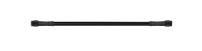 Goodridge Goodridge 21in Universal Brake Line Assembly w/Black Zinc Fittings & Black Hose - 30321TB-BK
