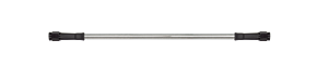 Goodridge Goodridge 26in Universal Brake Line Assembly w/Black Zinc Fittings & Clear Hose - 30326TB-CL