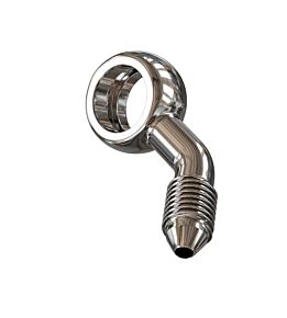 Goodridge Goodridge 45 Deg Banjo Adaptor compound right for 3/8 or M10 Bolt - PB594R-03C