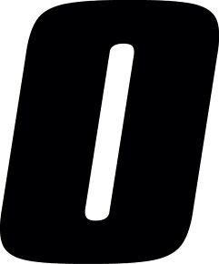 Hardline Hardline Dirt Digits 3pk 4 in. - High Gloss Number 0 - Black - DD43B-0