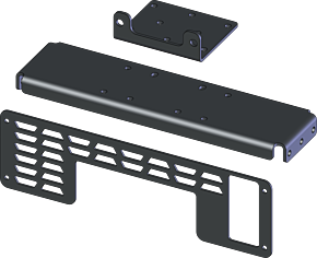 KFI KFI 05-09 Polaris Ranger Wide Kit Winch Mount - 100564K