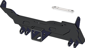 KFI KFI 09-13 Honda Big Red MUV w/ 2 in. Receiver UTV Plow Mount - 105375
