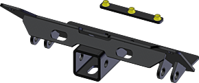 KFI KFI 09-22 Polaris Ranger 400-800 MidSize/ 09+ Ranger 570 Crew w/ 800 Bodystyle UTV Plow Mount - 105255