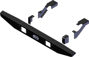 KFI KFI 10-22 Polaris Ranger 400-800 Midsize Bumper Rear Formed - 101440