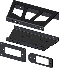 KFI KFI 11-14 Bobcat 3200/ 3400 Series UTV Winch Mount - 100850