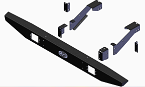 KFI KFI 13-19 Polaris Ranger XP 570-1000 XP/ Crew Bumper Rear Formed - 101540