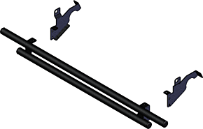KFI KFI 14+ Honda Pioneer 700/ 4 Double Tube Rear Bumper - 101565