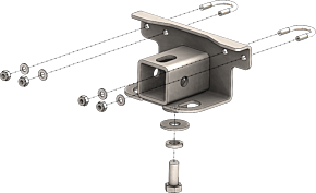 KFI KFI 16+ Yamaha Kodiak 700 4x4/ 09-14 Grizzly 550/ 07-18 Grizzly 700 2 in. Receiver Hitch Rear - 101280