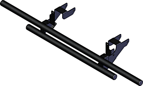 KFI KFI 17+ Polaris Ranger 570 Double Tube Rear Bumper - 101360