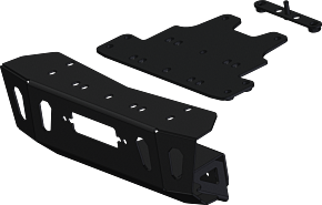 KFI KFI 19-21 Polaris RZR XP 4 Turbo S/ 2021 RZR Tubo S/4 Winch Mount - 101890