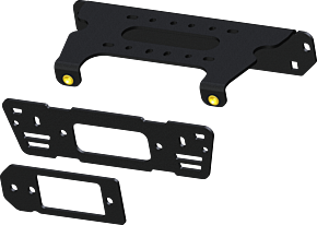 KFI KFI 19-24 Polaris Ranger PRO XD/ Crew / 15-19 Ranger 570-1000/ Crew 900 Body Style Winch Mount - 101345