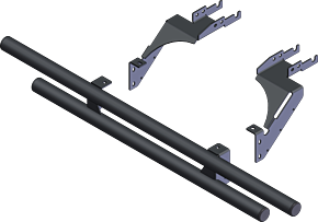 KFI KFI 21+ Polaris General 1000/ 4/ XP/ XP 4 Double Tube Rear Bumper - 102085
