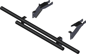 KFI KFI 22+ Polaris Ranger 570 SP/Crew/ PRO XD/Crew Double Tube Rear Bumper - 102000
