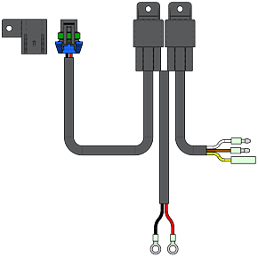KFI KFI Actuator Relay Harness Replacement - ACT-HAR