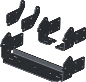 KFI KFI ATV Push Tube Extension Kit 5.4 in. - 105720