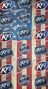 KFI KFI Face Mask Flag w/Logo - FM-CLR