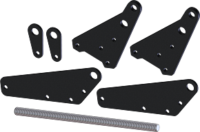 KFI KFI Pro 2.0 Push Tube +4 in. Leveling Kit - 106324