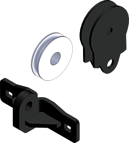 KFI KFI Quick Plow Pulley-Steel Cable - 106680