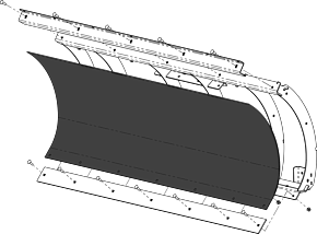KFI KFI Replacement Poly Blade 60 in. - 105858-R