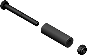 KFI KFI Replacement SE Roller Kit - Vertical Standard - RK-POM-VS