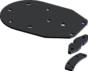 KFI KFI UTV HD Upgrade Actuator Plate Kit - 106590