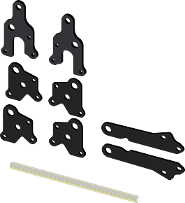 KFI KFI UTV Plow 4 in. Lift Kit for KFI 105635 Tube - 105705