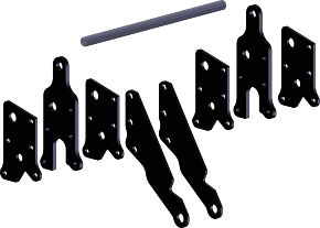 KFI KFI UTV Plow 6 in. Lift Kit For KFI 105635 Tube - 105765