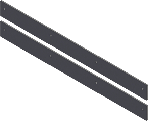 KFI KFI Wear Bar Wing Kit V-Plow - 2 pc. - 106057-R