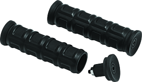 Kuryakyn Kuryakyn Dillinger Grips 1in Universal Black - 6677