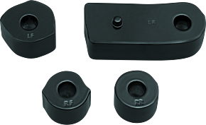 Kuryakyn Kuryakyn Driver Floorboard Spacers 18-Up Softail Models Gloss Black - 7508