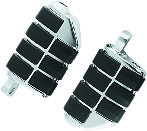 Kuryakyn Kuryakyn Dually ISO Peg With Male Mount Adapter Chrome (Pair) - 8028